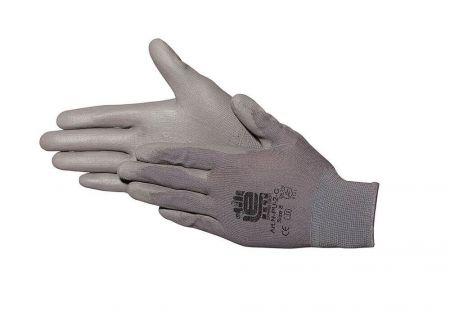 Nylon Arbeitshandschuhe grau PU Beschichtung