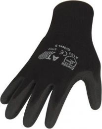 Gants de manutention noirs avec revtement en PU